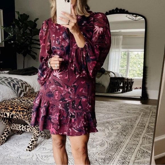 Ted Baker London Pink and Purple Mini Dress - Picture 2 of 6